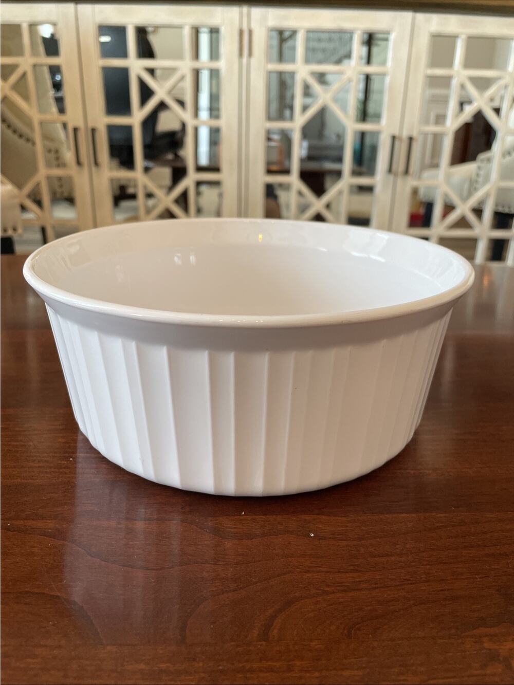 CorningWare® French White® 2.5 Liter Round Casserole Dish Made in USA 9” X 3.5”